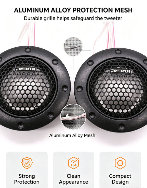 1.5 Inch Car Tweeter Speaker Dome Audio High Pitch Loudspeaker  Car Audio Modification Accessory