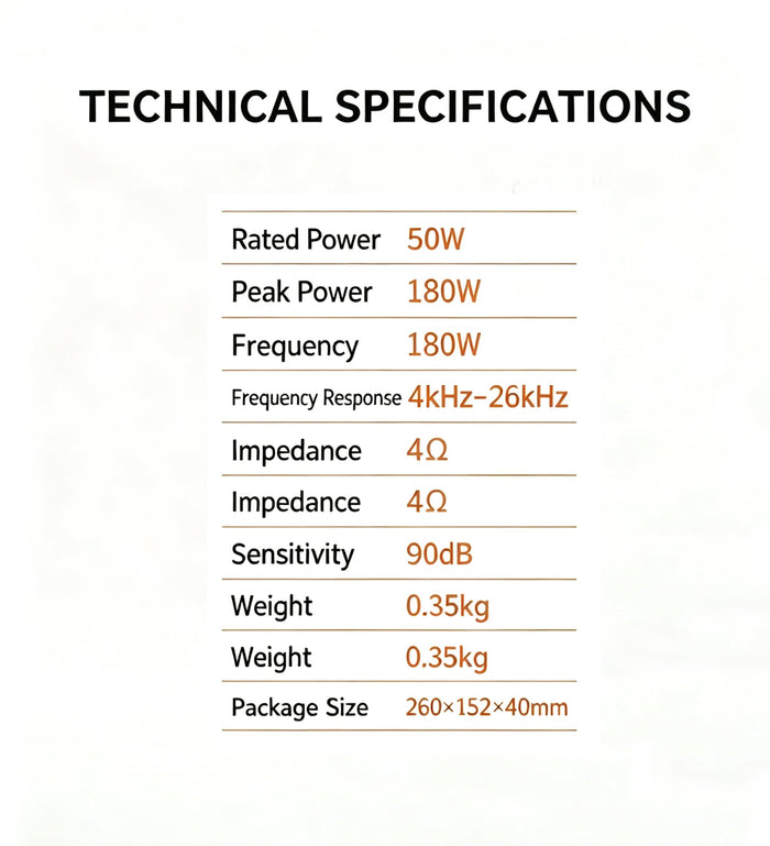 1.5 Inch Car Tweeter Speaker Dome Audio High Pitch Loudspeaker  Car Audio Modification Accessory
