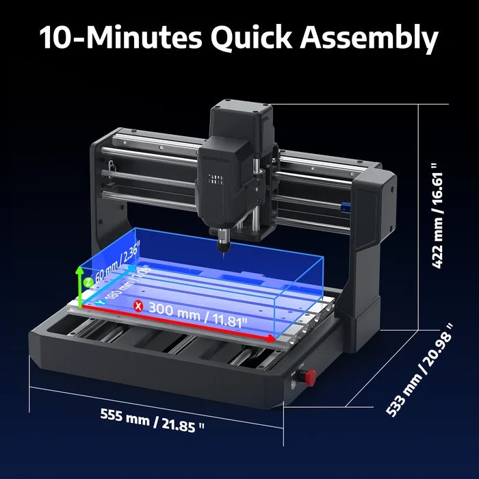 3018 REX CNC Router Machine, Pre-Assembled for Beginner & STEM