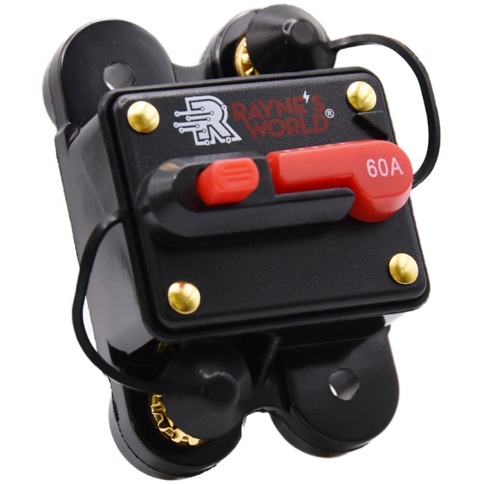 60 Amp Waterproof Circuit Breaker Auto/Marine/Solar 12-48V DC Manual Reset