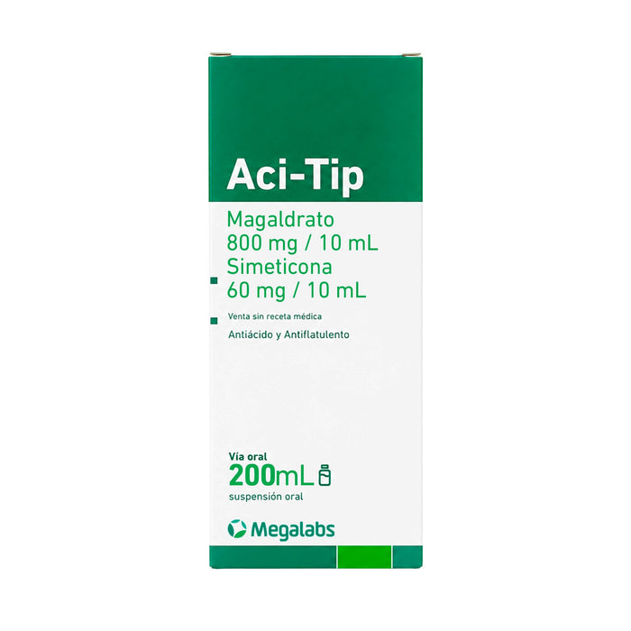 Aci Tip Magaldrato 800Mg/10Ml Y Simeticona 60Mg/10Ml Suspensión X 200Ml