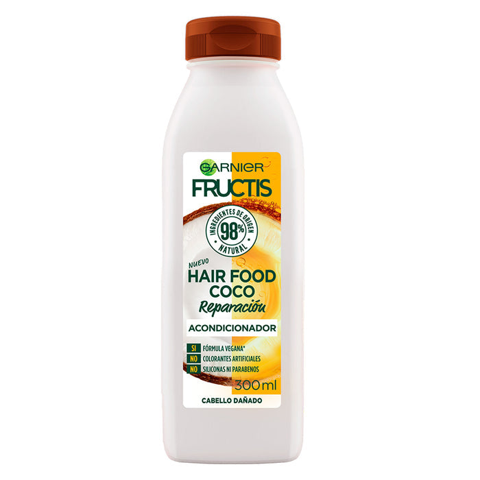 Envase de acondicionador Fructis Hair Food Coco, 300ml.