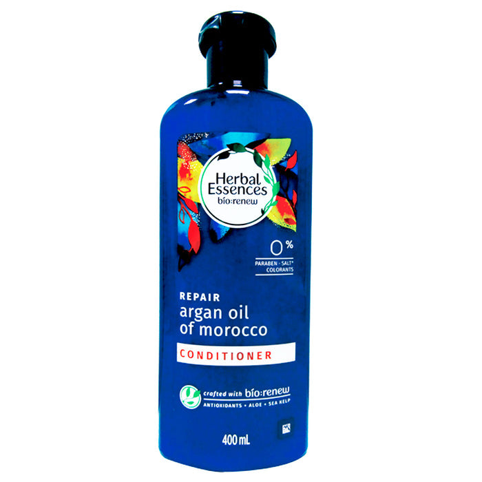 Botella de acondicionador Herbal Essences Aceite De Argán De Marruecos, 400ml.
