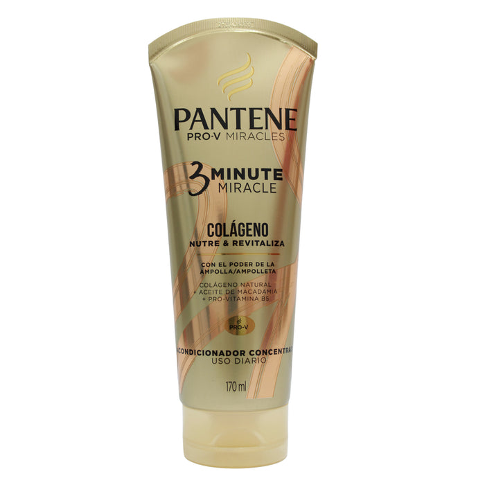 Botella de acondicionador Pantene Pro-V Miracles Colágeno, 170ml.