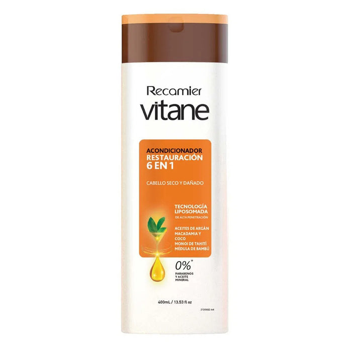 Botella de acondicionador Recamier Vitane Restauración 6 en 1.