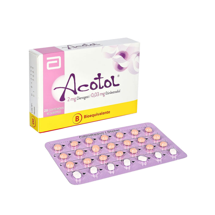 Acotol Dienogest 2Mg Etinilestradiol 0.03Mg X Caja