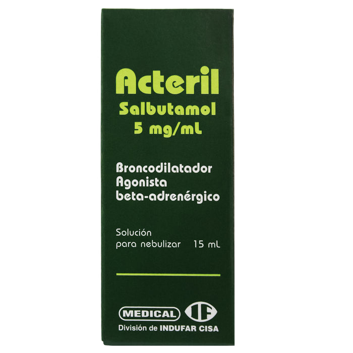 Acteril Salbutamol Gotas Solucion Para Nebulizar X 15Ml