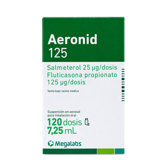 Aeronid 125 Mcg/25Mcg/ 1 Dosis Aerosol Inhalación Bucal X 120 Dosis
