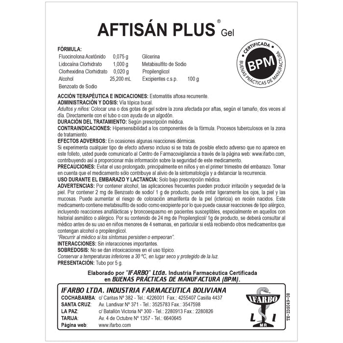 Aftisan Plus Gel X 5G