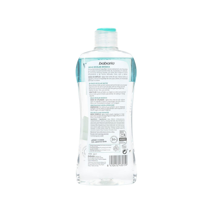 Agua Micelar Babaria Bifásica Aloe X 400Ml