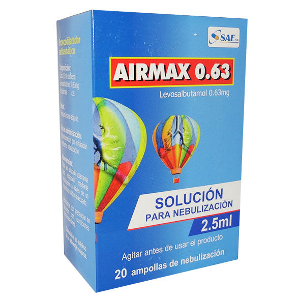 Airmax 0.63 Levosalbutamol 0.63Mg X Sobre