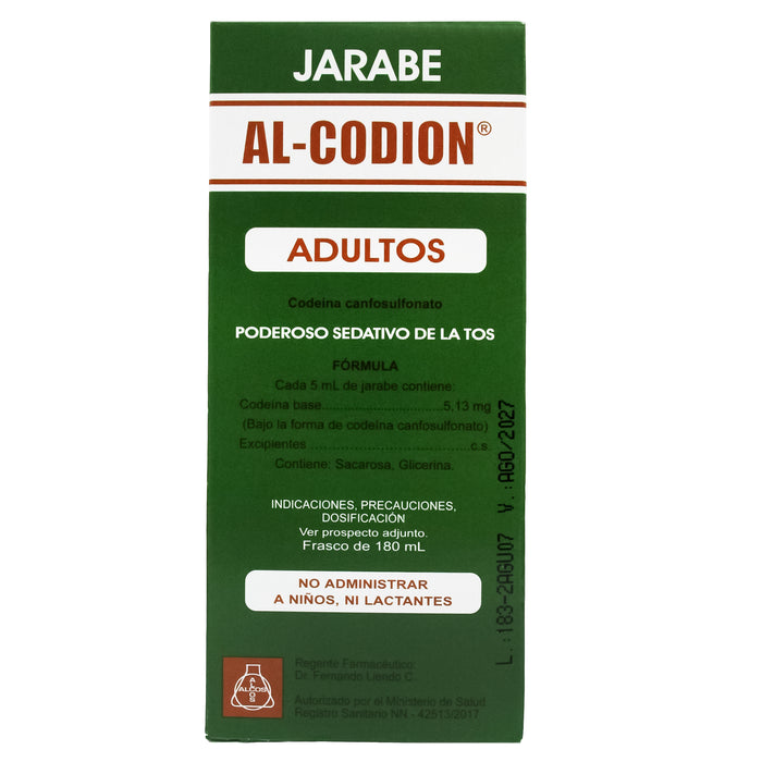 Al Codion Adultos 5.13Mg 5Ml Jbe X 180Ml Codeina