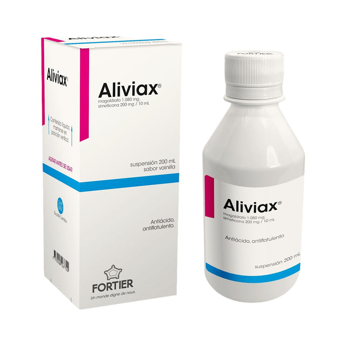 Aliviax Magaldrato/Simeticona Sabor Vainilla Suspensión X 200Ml