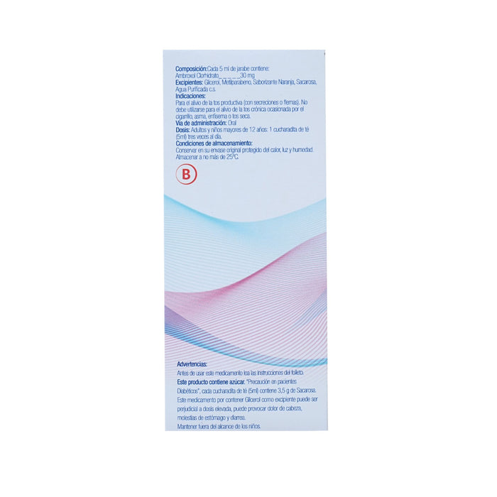 Ambroxol Clorhidrato 30Mg/5Ml Amaria Jarabe Para Adulto X 100Ml