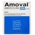 Amoval Amoxicilina 500Mg / 5Ml Suspensión Oral X 100Ml
