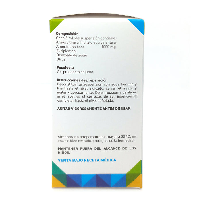 Amoxifar Duo Amoxicilina 1000Mg 5Ml Suspencion X 60Ml