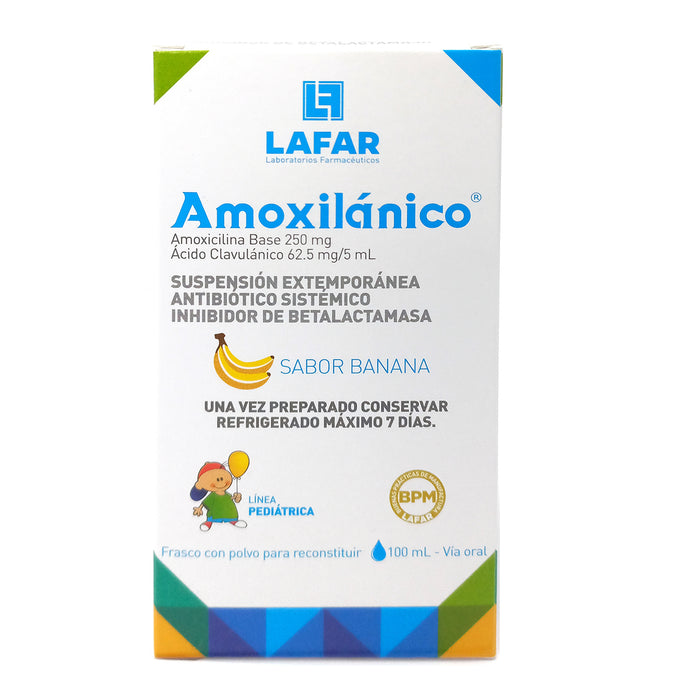 Amoxilanico Amoxicilina 250Mg Acido Clavulanico 62.5Mg X 100Ml