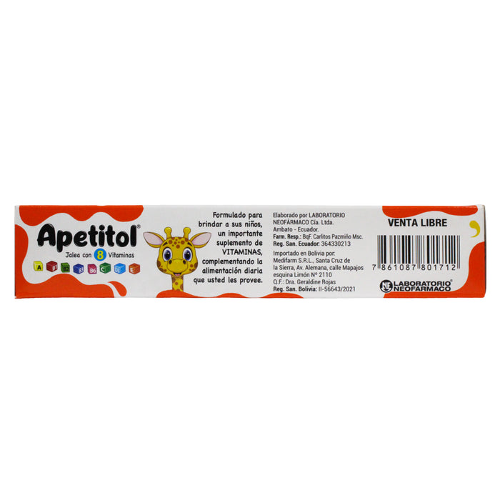 Apetitol Jalea Naranja X 100G