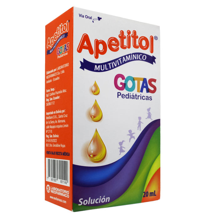 Apetitol Pediatrico Gotas X 20Ml