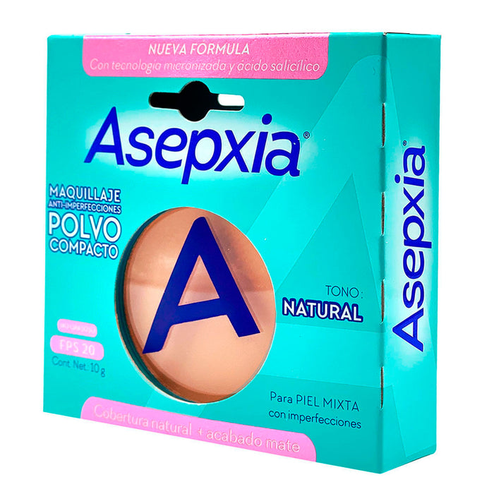 Maquillaje polvo Asepxia natural FPS20