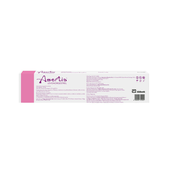 Asertia Sistema Intrauterino Levonorgestrel X Unidad