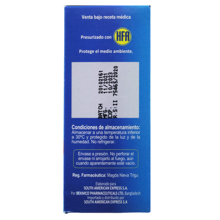Asmacort Ad 25 250 Aer Oral X 120 Dosis Salm Fluti