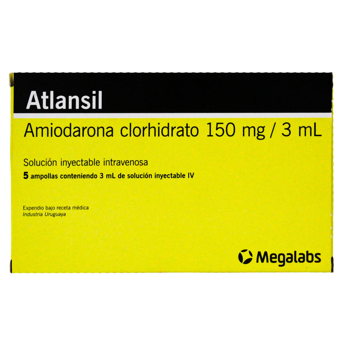 Atlansil 150Mg Amiodarona Iv 3Ml X Ampolla