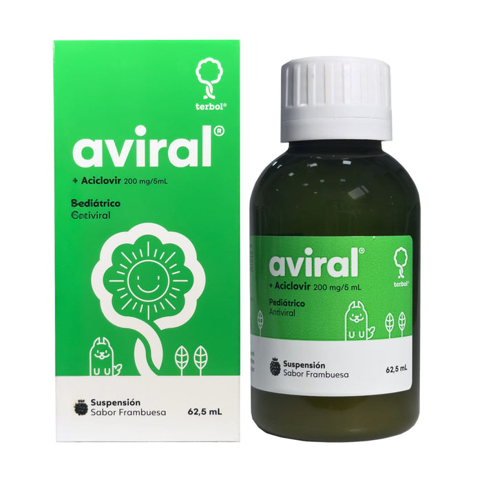 Aviral Aciclovir 200Mg / 5Ml Suspensión X 62.5Ml