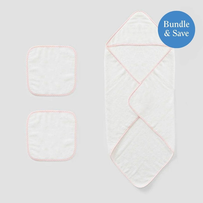 Light Pink Gingham on White / No Embroidery