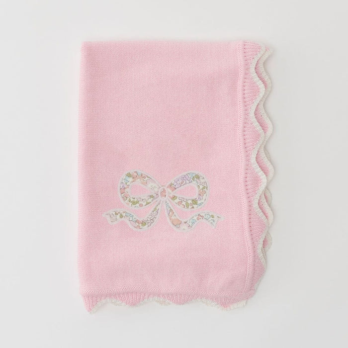 Bow on Light Pink / No Embroidery