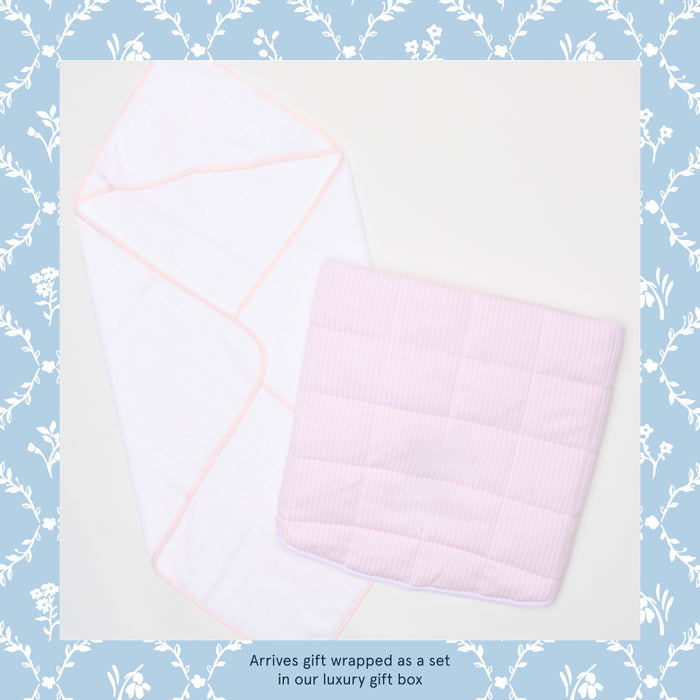 Light Pink Stripe Mat / No Embroidery