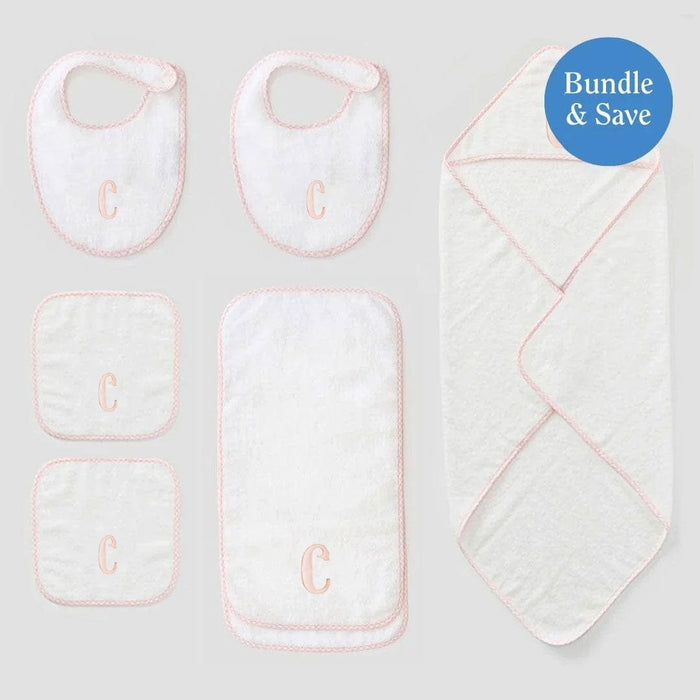 Light Pink Gingham on White / Applique