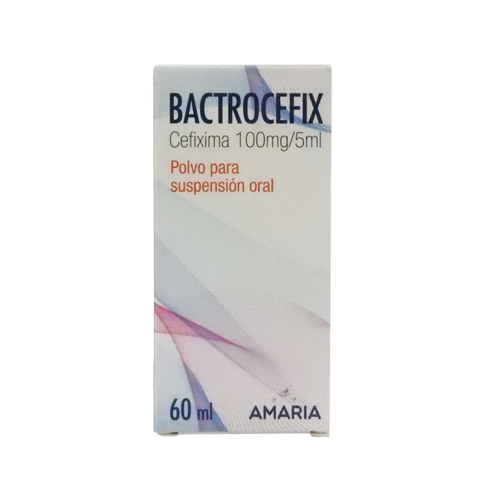 Bactrocefix 100Mg/5Ml Cefixima Suspensión Amaria X 60Ml
