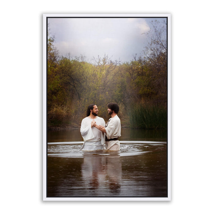 Framed Canvas / 8X10 / Thin White