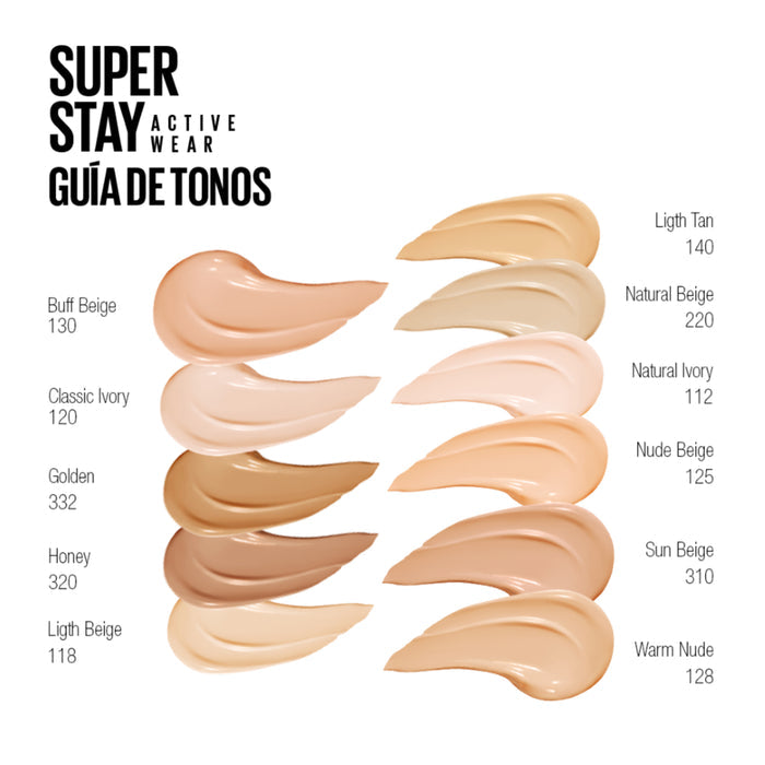 Base De Maquillaje Active Wear Nro.120 Classic Maybelline Superstay X 30Ml