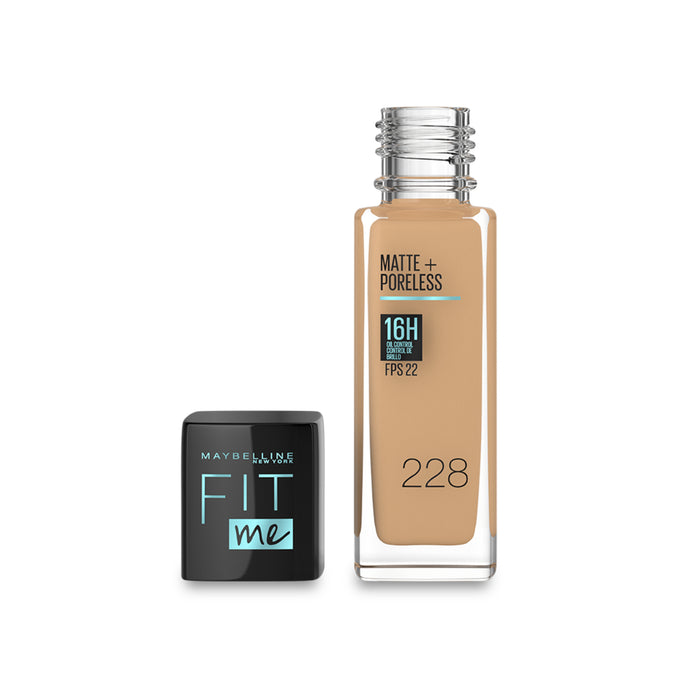 Base De Maquillaje Maybelline Fit Me Matte + Poreless Nro. 228 Soft Tan
