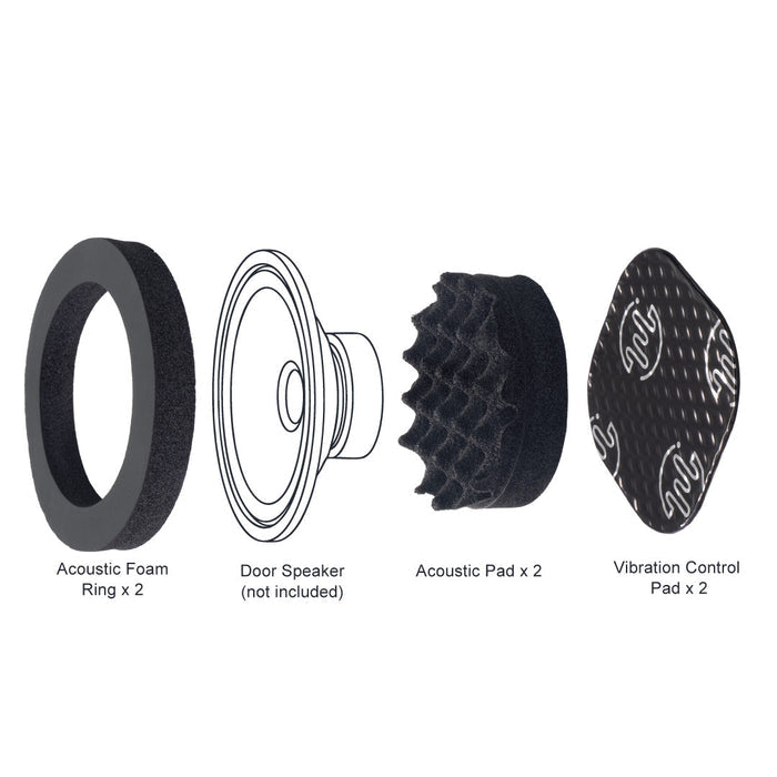 Beat-Sonic DMS-SP301 Door Speaker Acoustic Foam Kit - Universal 6.3 in.