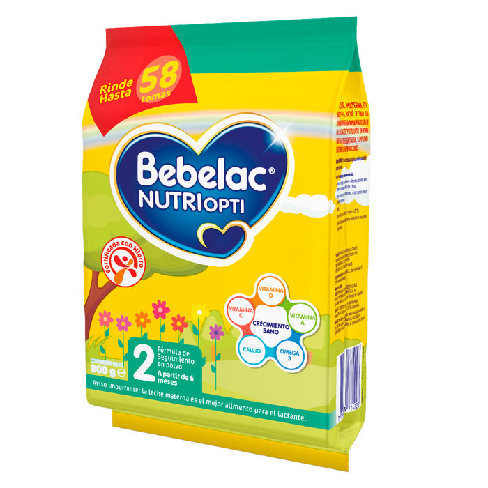 Bebelac Nutriopti 2 Bolsa Formula Lactea X 800G