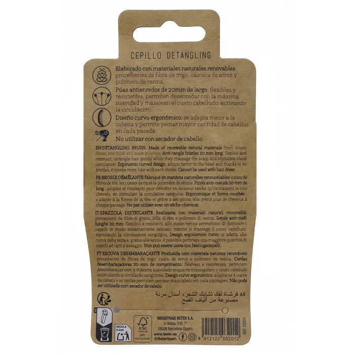 Beter Cepillo Detangling Natural Fiber