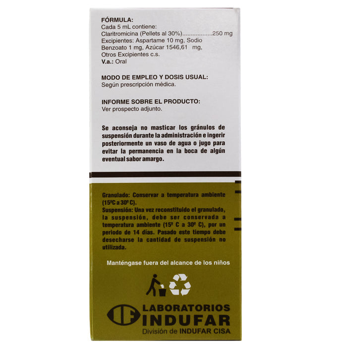 Bildren 250Mg 5Ml Susp X 60Ml Claritromicina