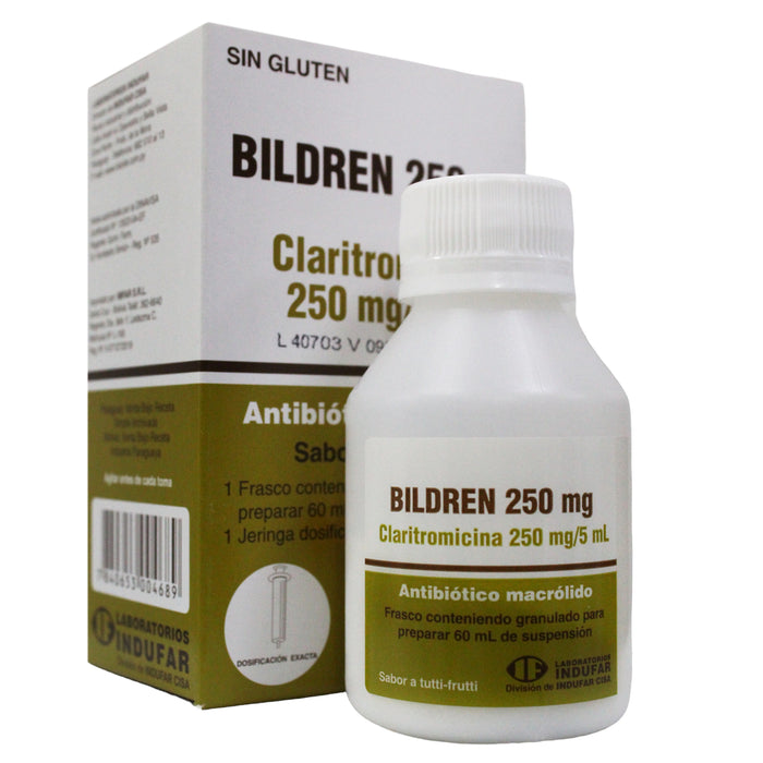 Bildren 250Mg 5Ml Susp X 60Ml Claritromicina