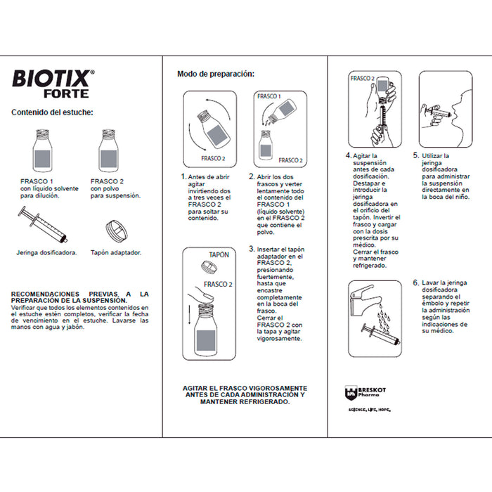 Biotix Forte Susp X 80Ml Amoxicilina Ac Clavulanic