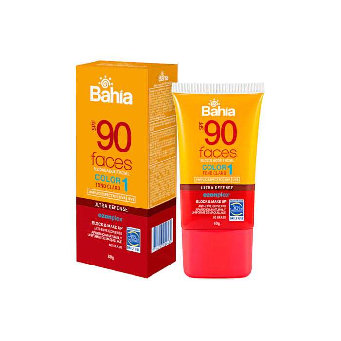 Bloqueador Facial Bahia Faces Color 1 Spf90 X 60G