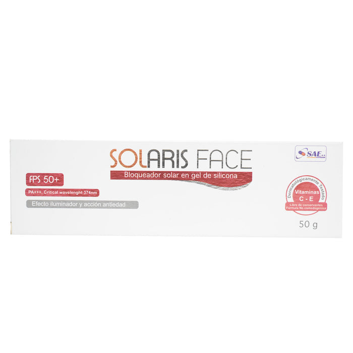 Bloqueador Solar Solaris Face Fps 50+ Gel X 50G