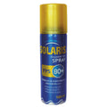 Envase de bloqueador solar Solaris FPS80+ en spray de 100ml.