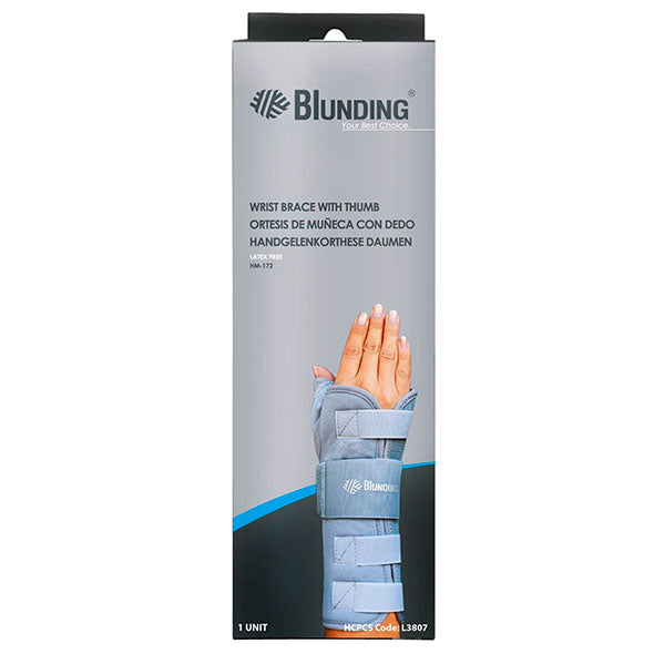 Blunding Ortesis De Muneca Con Dedo Derecho Hm-172 Talla L X Pieza