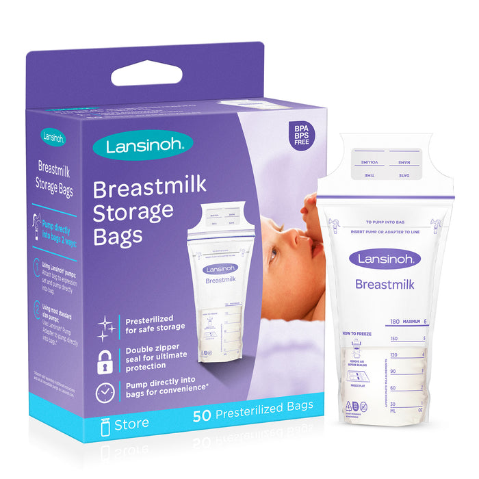 Bolsas De Almacenamiento Lansinoh Leche Materna X 50 Unidades