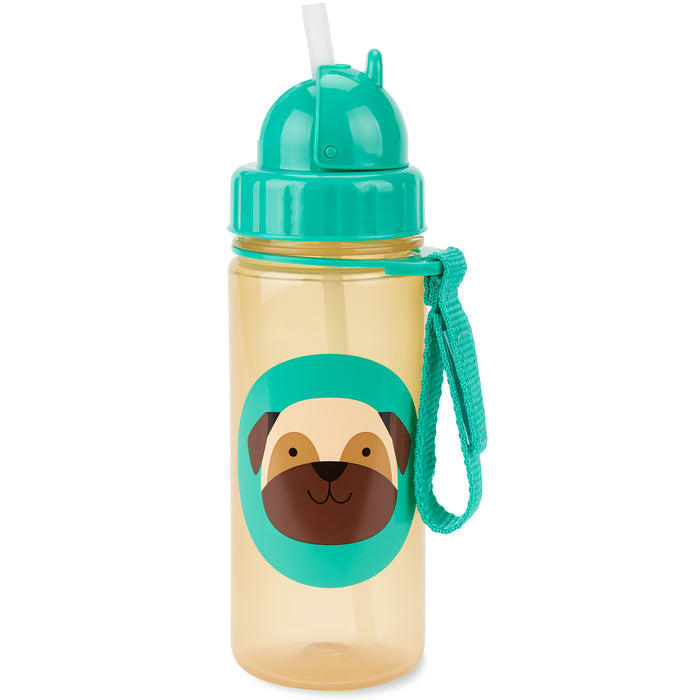 Botella Con Bombilla Perro Pug Skip Hop X 390Ml