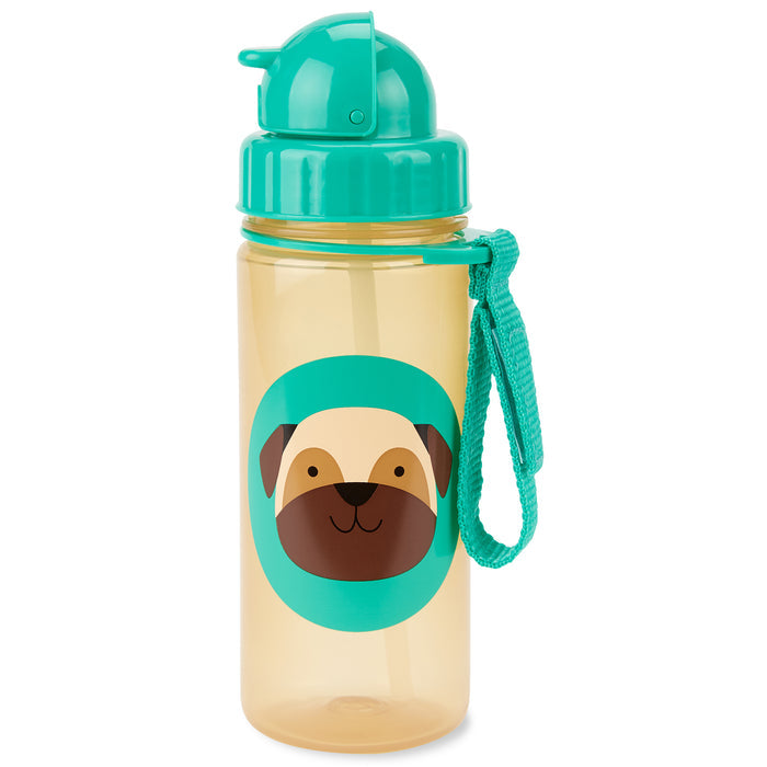Botella Con Bombilla Perro Pug Skip Hop X 390Ml