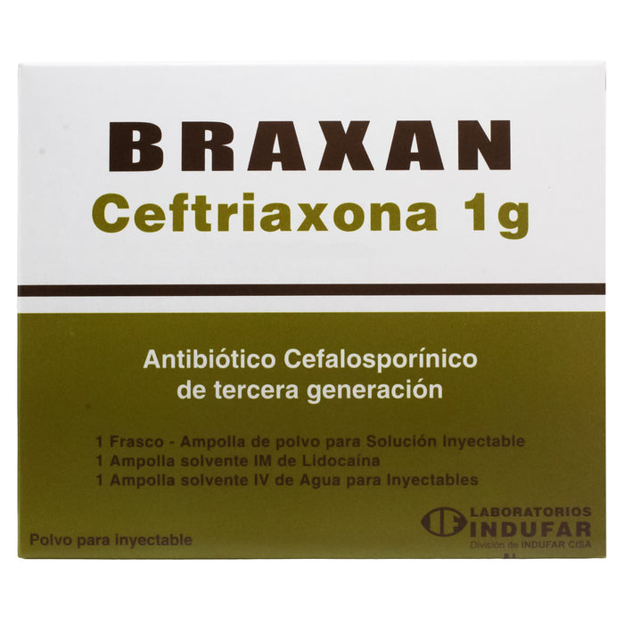 Braxan Ceftriaxona 1G X Ampolla